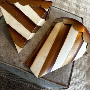 Southern Living At Home Brown and Cream Wall Accents